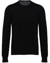Prada - Pullover Mit Rundhalsausschnitt - Lyst