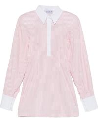ROWEN ROSE - Striped Shirt Mini Dress - Lyst