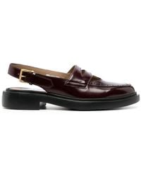 Thom Browne - Slingback-strap Leather Loafers - Lyst