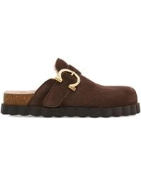 Ferragamo - Gancini Clogs With Rippled Sole Detail - Lyst