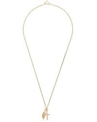 Emanuele Bicocchi - Cross Wing Pendant Necklace - Lyst