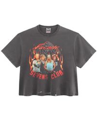 Triple Sevens - Flame Rock Graphic-Print Boxy T-Shirt - Lyst