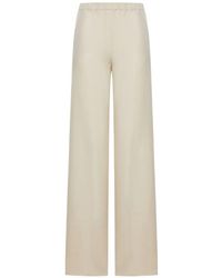Max Mara - Linen And Silk Blend Trousers - Lyst