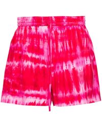 P.A.R.O.S.H. - Tie-dye Silk Shorts - Lyst