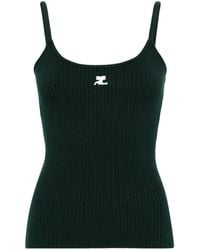 Courreges - Ribbed Tank Top Clothing - Lyst