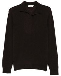 Altea - Fine-Knit V-Neck Sweater - Lyst