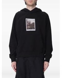 HUGO - Graphic-Print Cotton Hoodie - Lyst