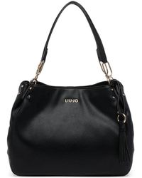 Liu Jo - Logo-Plaque Tassel Shoulder Bag - Lyst