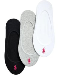 Polo Ralph Lauren - Lot De Trois Paires De Chaussettes À Logo Brodé - Lyst