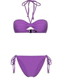 Lisa Marie Fernandez - Crepe Bandeau Bikini - Lyst