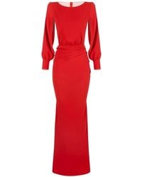 Elisabetta Franchi - Carpet Padded Maxi Dress - Lyst