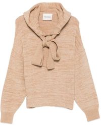 Closed - Bow-Detail Hooded Hoodie - Lyst