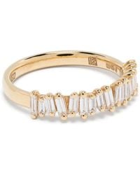 Suzanne Kalan - 18Kt Classic Diamond Stacker Ring - Lyst