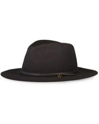 Rag & Bone - City Leather-Trim Fedora - Lyst
