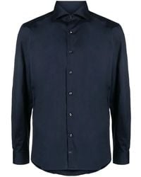 Fay - Long-Sleeved Cotton Shirt - Lyst