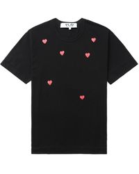 COMME DES GARÇONS PLAY - Multi Heart Logo T-Shirt - Lyst