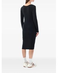 bishop sleeve dress black High Neck Lace Mini Dress with Bishop Sleeves | Elegant Long Sleeve  Cocktail Party Dress | Scalloped Hem Detail