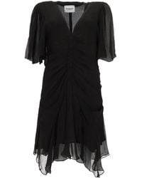 Isabel Marant - Ruched Asymmetric Dress - Lyst