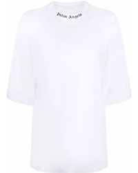 Palm Angels - T-Shirt Met Hoge Hals - Lyst