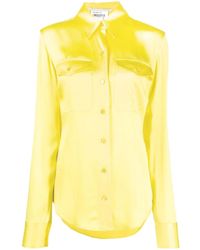 Stella McCartney - Button-Up Satijnen Blouse - Lyst