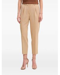 Sisley - Pleated Belt-Loop Trousers - Lyst