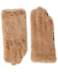 Twinset - Faux-Fur Gloves - Lyst