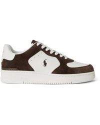Polo Ralph Lauren - Masters Court Leather-Suede Trainers - Lyst