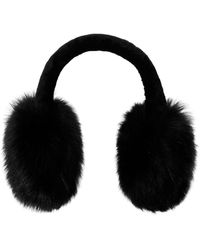 Burberry - Tonal Shearling Earmuffs - Lyst