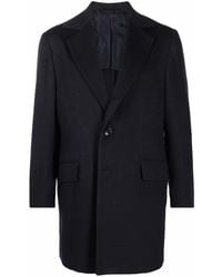 Kiton - Notched Lapels Thigh-Length Blazer - Lyst
