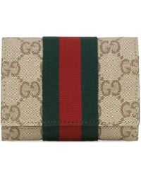 Gucci - Web-Detail Bi-Fold Card Holder - Lyst