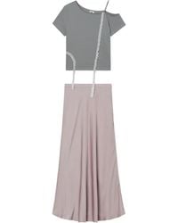 B+ AB - Lace-Trim A-Line Midi Skirt - Lyst