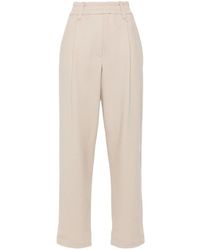 Brunello Cucinelli - Cropped Tapered Track Pants - Lyst