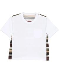Sacai - Striped T-Shirt - Lyst