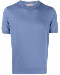 Canali - T-Shirt mit Rundhalsausschnitt - Lyst