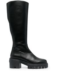 Stuart Weitzman - Soho Calf-Length Leather Boots - Lyst