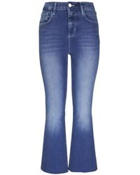 L'Agence - Kendra Flared Cropped Jeans - Lyst