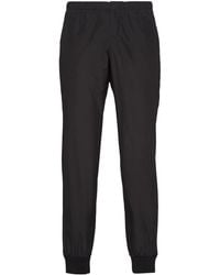 Prada - Triangle-Logo Silk Track Pants - Lyst