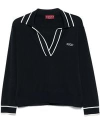 Gucci - インターシャ ポロシャツ - Lyst