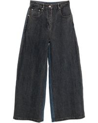 Juun.J - Panelled Wide-Leg Jeans - Lyst