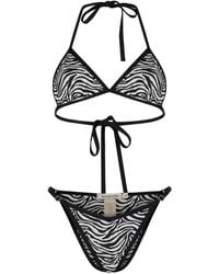 Paramidonna - Lilia Zebra-Print Bikini - Lyst