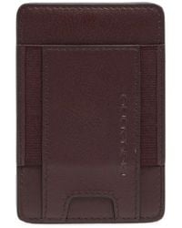 Piquadro - Logo-Engraved Leather Cardholder - Lyst