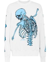 Philipp Plein - Skull-Print Cotton Sweatshirt - Lyst