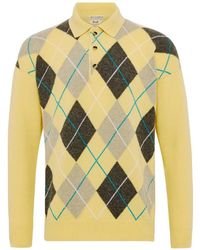 JW Anderson - X Pringle Argyle Button Polo - Lyst