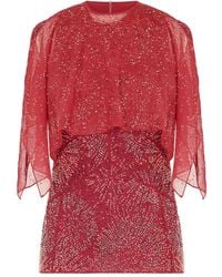 Rabanne - Top bordado con perla - Lyst