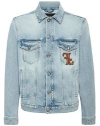 Billionaire - Logo-Appliqué Denim Jacket - Lyst