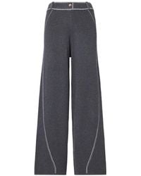 Liu Jo - Trousers With Contrast Stitching - Lyst