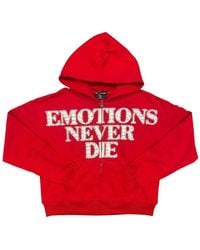Mixed Emotions - Hoodie Zippé À Ornements Strassés - Lyst