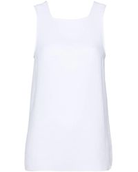 Tibi - Pebble Sable Crepe Top - Lyst