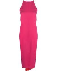 Fendi - Midi-Jurk Met V-Hals - Lyst