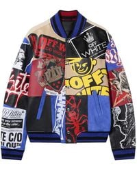 Off-White c/o Virgil Abloh - Varsity Multi-Patch Jacket - Lyst